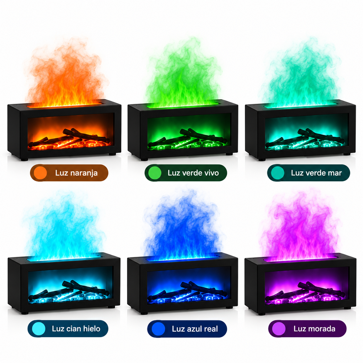 Humidificador de Llama Aromática